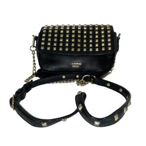 Victoria Secret Black Gold Stud chain party clutch tassled party purse